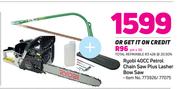 Ryobi 40cc Petrol Chain Saw Plus Lasher Bow Saw