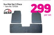 1st Gear Suv Mat Set 3 Piece-Per Set