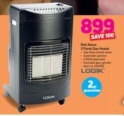 Logik Roll About 3 Panel Gas Heater