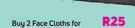 Face Cloths-For 2