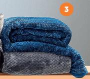 Always Home Super Plush Textured Blankets (200 x 220cm)-Each