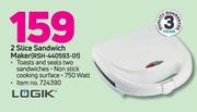 Logik 2-Slice Sandwich Maker RSH-440593-01