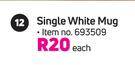 Single White Mug-Each