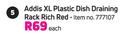 Addis XL Plastic Dish Draining Rack Rich Red-Each