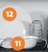 12-Piece White Dinner Set-Per Set
