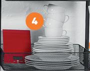 20-Piece Dinnerset Rim Shape Super White-Each