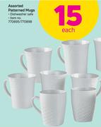 Patterned Mugs-Each