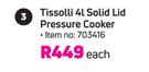 Tissolli 41 Solid Lid Pressure Cooker-Each