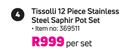Tissolli 12-Piece Stainless Steel Saphire Pot Set-Per Set