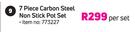 Mainstays 7-Piece Carbon Steel Non Stick Pot Set-Per Set