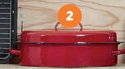 Mainstays 4.5Ltr Enamel Roaster Red-Each