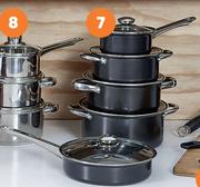 Mainstays 10-Piece Carbon Steel Non-Stick Pot Set-Each