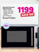 Russell Hobbs 30Ltr Electronic Microwave Silver RHEM30L