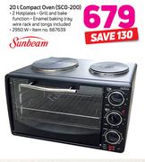 Sunbeam 20Ltr Compact Oven SCO-200