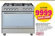 Defy 5 Burner Gas Electric Stove Stainless Steel DGS161