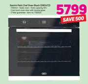 Gemini Petit Chef Oven Black DB0472