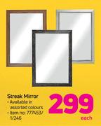 Streak Mirror In Assorted Colours-Each