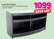Curved TV Unit Black