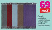 Chindi 50x80cm In Assorted Colours-For 2