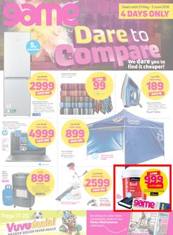 Game : Dare To Compare (31 May - 3 June 2018), page 1