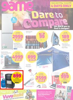 Game : Dare To Compare (31 May - 3 June 2018), page 1