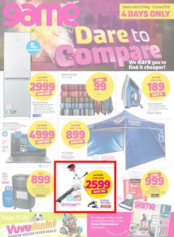 Game : Dare To Compare (31 May - 3 June 2018), page 1
