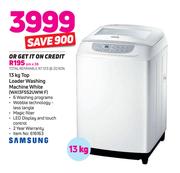 Samsung 13Kg Top Loader Washing Machine (White) WA13F5S2UWW F