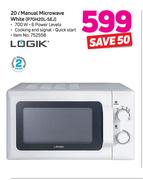 Logik 20L Manual Microwave White P70H20L-SEJ