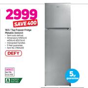 Defy 183L Top Freezer Fridge (Metallic) DAD241 