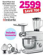 Brabatia Stand Mixer And Bowl BBEK-1092 Including Accessories