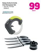 Shogun Roller Knife Or Knife And Sharpener Set-Each