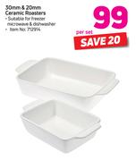 30mm & 20mm Ceramic Roasters-Per Set