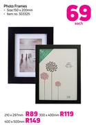 Photo Frames (210 x 297mm)-Each