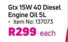 Castrol GTX 15W 40 Diesel Engine Oil-5Ltr Each