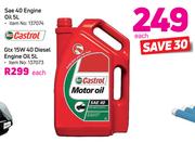 Castrol GTX 15W 40 Diesel Engine Oil-5Ltr Each