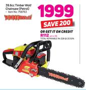 Timberwolf 39.6cc Timber Wolf Chainsaw Petrol