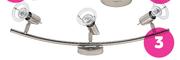 Eurolux Mini R50 3 Light Spotlight On Chrome Bar-Each