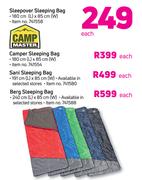 Camp Master Berg Sleeping Bag (L240cm x W85cm)-Each