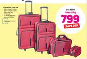 Mainstays 4-Piece Red Travel Set