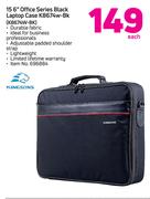Kingsons 15 6” Office Series Black Laptop Case K8674W-BK-Each