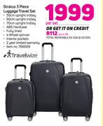 Travelwize Stratus 3-Piece Luggage Travel Set-Per Set