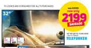 Telefunken 32” HD LED TV TLEDD-32HD