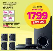 Sony 5.1 CH. Home Theatre SYSTEM DAV-TZ140