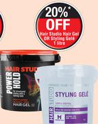 Hair Studio Hair Gel Or Styling Gele-1Ltr