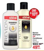 Revlon Shampoo Or Conditioner Assorted-650ml Each