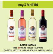 Saint Range Red Or White Range-For Any 3 x 750ml