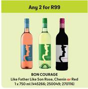 Bon Courage Like Father Like Son Rose, Chenin Or Red-For Any 2 x 750ml