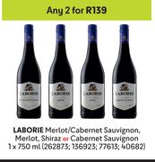 Laborie Merlot/Cabernet Sauvignon, Merlot, Shiraz Or Cabernet Sauvignon-For Any 2 x 750ml