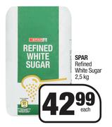 Spar Refined White Sugar-2.5Kg Each