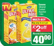 Danone Ultramel Custard Assorted-For 2 x 1L